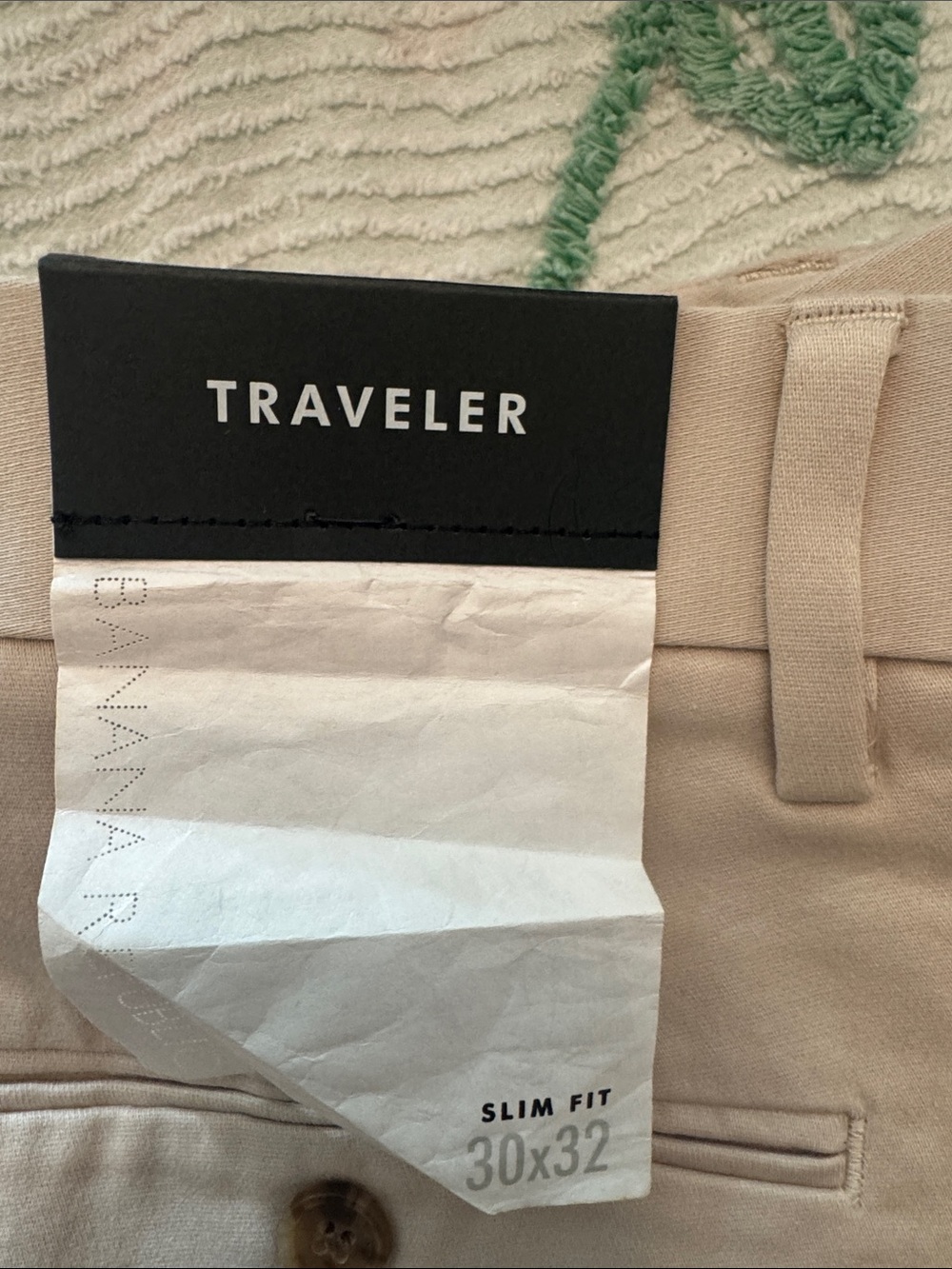 Banana Republic Traveler Slim Fit Chinos - khaki NWT